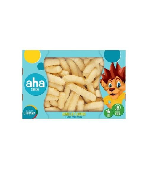 Aha - Vanilla Flavour Glazed Corn Sticks 250g Aha - Vanilla Flavour Glazed Corn Sticks 250g