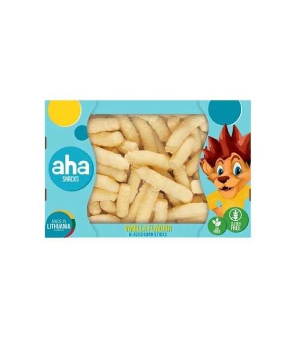 Aha - Vanilla Flavour Glazed Corn Sticks 250g Aha - Vanilla Flavour Glazed Corn Sticks 250g