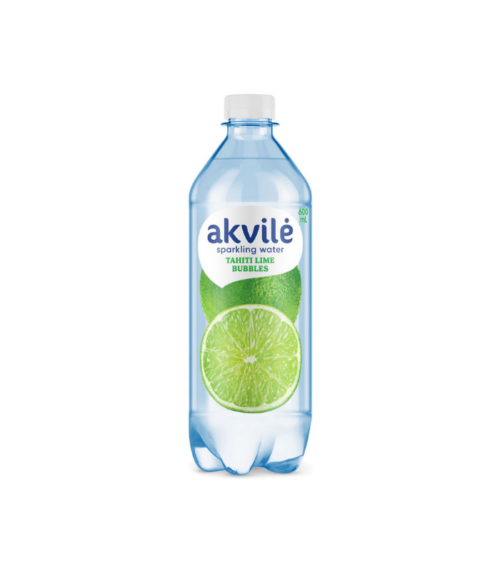 Akvile - Lime Tahiti Flavour Carbonated Water 600ml