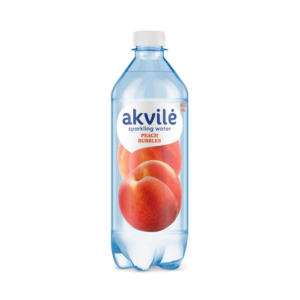 Akvile - Peach Flavour Carbonated Water 600ml A.Banionio - Chicken Eggs 10 pcs Size L