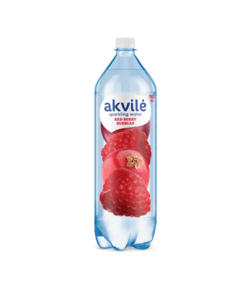 Akvile - Red Berries flavour Lightly Carbonated Water 1.5L Akvile - Red Berries flavour Lightly Carbonated Water 1.5L