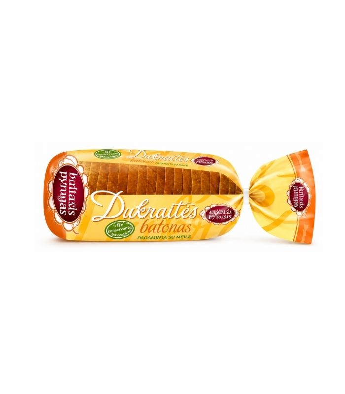Baltasis-Pyragas-Dukraites-Wheat-Loaf-350gN1 A.Banionio - Chicken Eggs 10 pcs Size L
