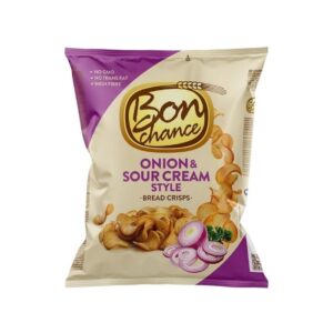 Bon Chance - Bread Crisps with Sour Cream and Onion 120g Aha - Sweet Corn Sticks 110g