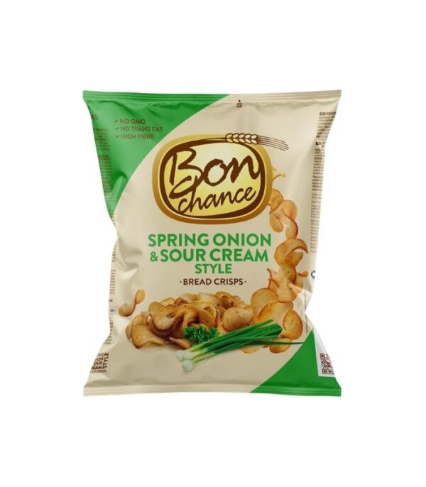 Bon Chance - Bread Crisps with Spring Onion and Sour Cream 120g Bon Chance - Bread Crisps with Spring Onion and Sour Cream 120g