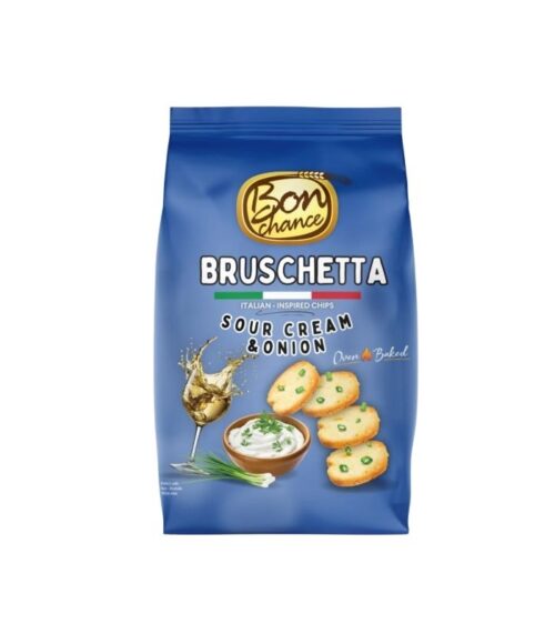 Bon Chance - Bruschetta Chips with Sour Cream and Onion 70g Bon Chance - Bruschetta Chips with Sour Cream and Onion 70g