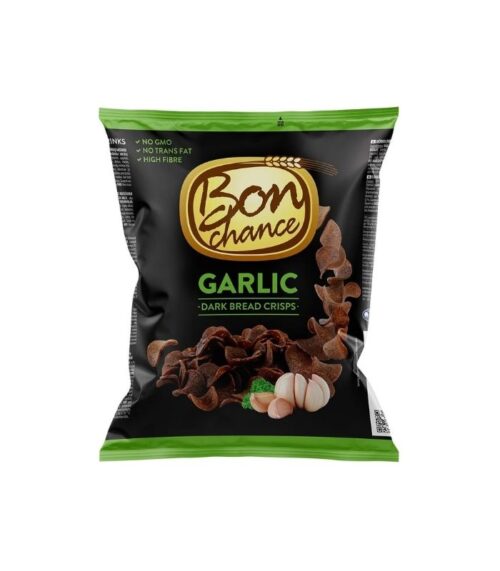 Bon Chance - Dark Bread Crisps with Garlic 120g