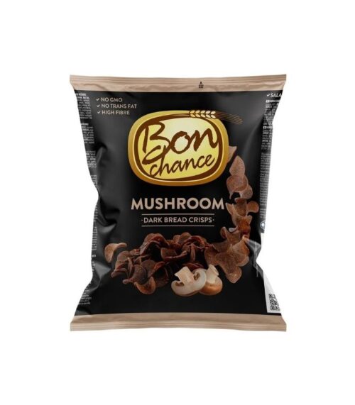 Bon Chance - Dark Bread Crisps with Mushroom 120g Bon Chance - Dark Bread Crisps with Mushroom 120g