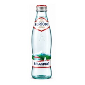 Borjomi-Sparkling-Mineral-Water-in-a-Glass-Bottle-500mlN1 Akvile - Orange Flavour Carbonated Water 600ml