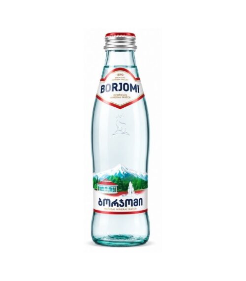 Borjomi - Sparkling Mineral Water in a Glass Bottle 500ml