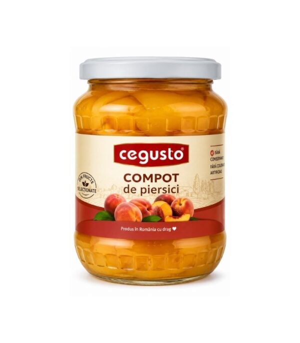Cegusto-Peach-Compote-680gN1 Cegusto - Peach Compote 680g