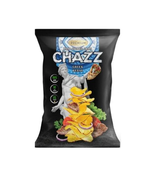 Chazz - Potato Chips Greek Kebab Flavour 90g Chazz - Potato Chips Greek Kebab Flavour 90g