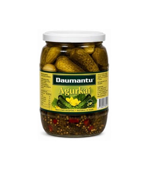 Daumantu-Pickled-Cucumbers-680gN1 Daumantu - Pickled Cucumbers 680g