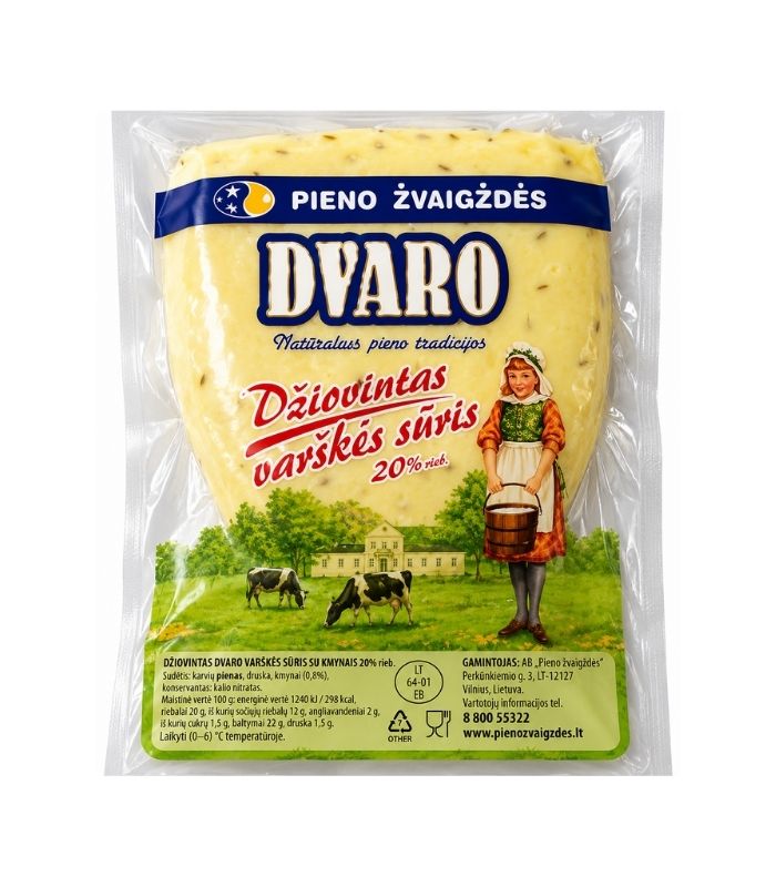 Dvaro-Dried-Curd-Cheese-20-Fat-kg-80gN1 Baltasis Pyragas - Ajeru Bread 650g