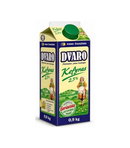 Dvaro-Kefyr-2.5-900g-tetra-pakN1 Dvaro - Kefyr 2.5% 900g tetra-pak