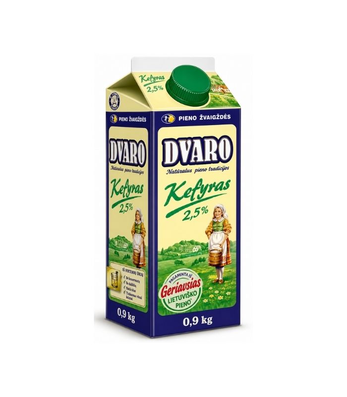 Dvaro - Kefyr 2.5% 900g tetra-pak