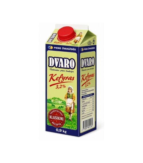 Dvaro-Kefyr-3.2-Fat-1LN1 Dvaro - Kefyr 3.2% Fat 1L