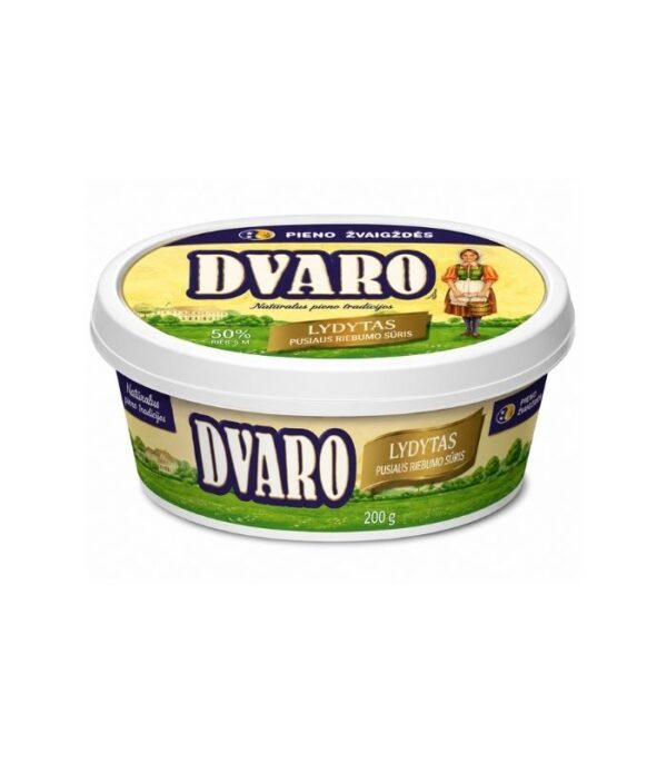 Dvaro-Melted-Cheese-50-Fat-150gN1 Dvaro - Melted Cheese 50% Fat 150g