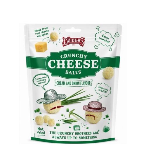 Dziugas-Balls-of-Crunchy-Dried-Cheese-with-Cream-and-Onion-Flavour-40gN1 Dziugas - Balls of Crunchy Dried Cheese with Cream and Onion Flavour 40g