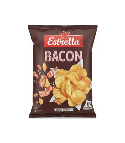 Estrella - Bacon Flavour Crisps 130g Estrella - Bacon Flavour Crisps 130g