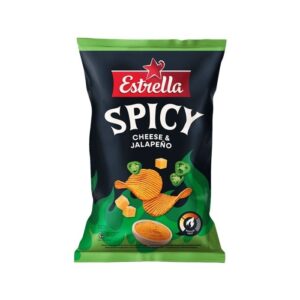 Estrella - Cheese and Jalapeno Chips 115g Jega - Barbecue Flavour Peanuts 200g