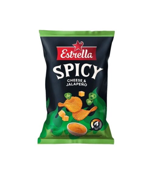 Estrella - Cheese and Jalapeno Chips 115g Estrella - Cheese and Jalapeno Chips 115g