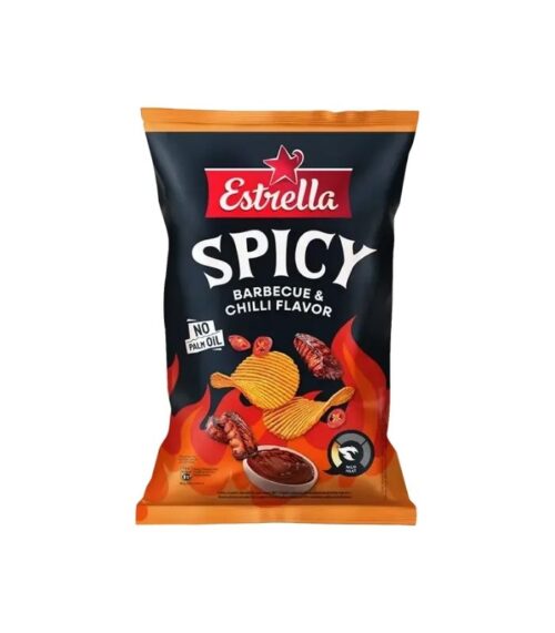 Estrella - Chips Spicy BBQ Taste 115g Estrella - Chips Spicy BBQ Taste 115g