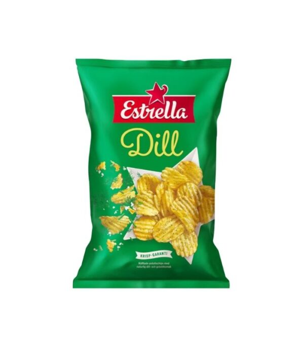 Estrella - Dill Flavour Crisps 130g2 Estrella - Dill Flavour Crisps 130g