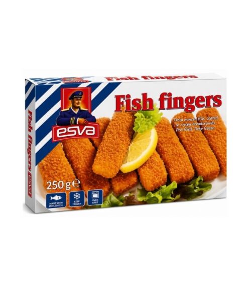 Esva-Breaded-Fish-Fingers-50-250gN1 Esva - Breaded Fish Fingers 50% 250g