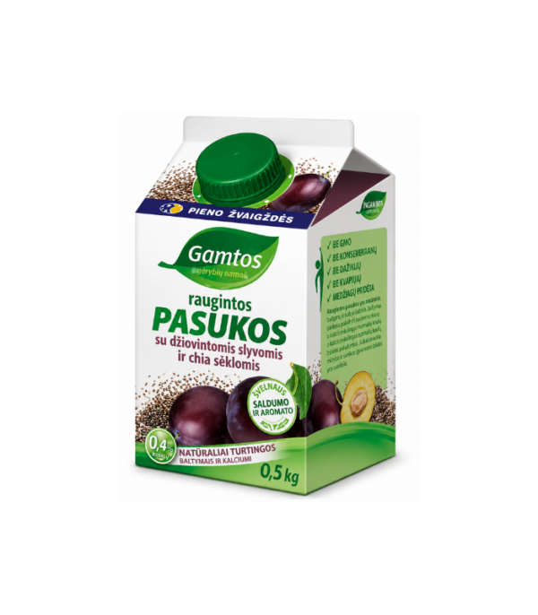 Gamtos-Fermented-Buttermilk-with-Prunes-and-Wheat-Bran-500gN1 Gamtos - Fermented Buttermilk with Prunes and Wheat Bran 500g
