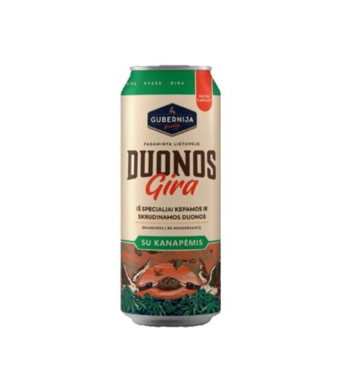 Gubernija - Bread Kvass Dark Rye with Hemp Can 500ml
