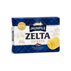 Jaunpils-Butter-Zelta-82-250gN1 Dvaro - Butter 82% Fat 200g
