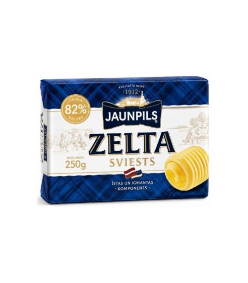 Jaunpils-Butter-Zelta-82-250gN1 Jaunpils - Butter Zelta 82% 250g