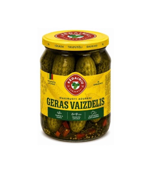 Kedainiu-Konservai-Geras-Vaizdelis-Pickled-Cucumbers-720mlN1 Kedainiu Konservai - Geras Vaizdelis Pickled Cucumbers 720ml