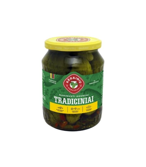 Kedainiu Konservai - Pickled Cucumbers 720ml Kedainiu Konservai - Pickled Cucumbers 720ml