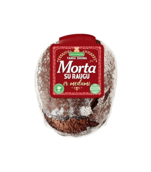 Lietuvos Kepejas - Dark Sourdough Bread with Honey Morta 500g Lietuvos Kepejas - Dark Sourdough Bread with Honey Morta 500g