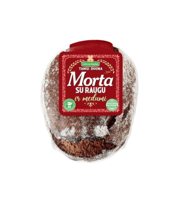 Lietuvos Kepejas - Dark Sourdough Bread with Honey Morta 500g Lietuvos Kepejas - Dark Sourdough Bread with Honey Morta 500g
