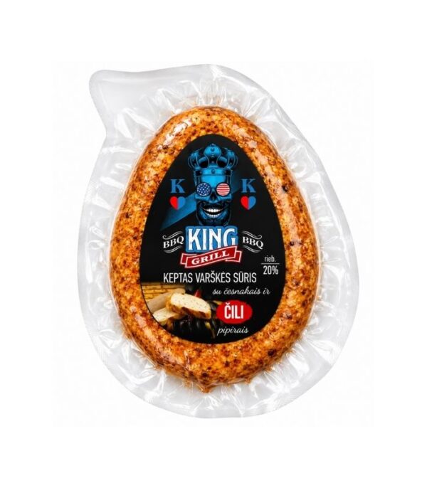 Luksiu-Pienine-BBQ-King-Fried-Curd-Cheese-with-Garlic-Chili-Pepper-230gN1 Luksiu Pienine - BBQ King Fried Curd Cheese with Garlic Chili Pepper 230g