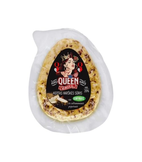 Luksiu Pienine - BBQ Queen Fried Curd Cheese with Caraway Lemon Pepper 230g Luksiu Pienine - BBQ Queen Fried Curd Cheese with Caraway Lemon Pepper 230g