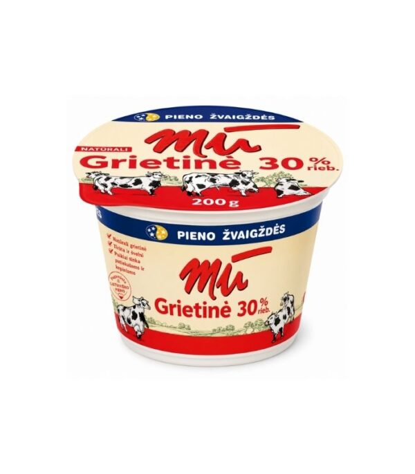 Mu-Sour-Cream-30-200gN1 Mu - Sour Cream 30% 200g