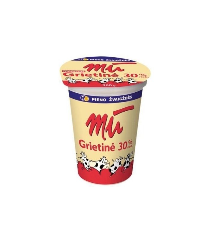 Mu - Sour Cream 30% Fat 360g Luksiu Pienine - Zanavyku Fried Curd Cheese with Dried Truffles 230g
