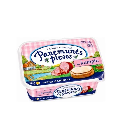 Panemunes Pievos - Melted Cheese with Ham 160g