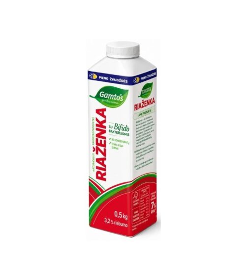Pieno Zvaigzdes - Riazenka Buttermilk 3.2% Fat 500ml
