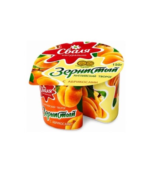 Svalia-Cottage-Cheese-with-Apricots-150gN1 Svalia - Cottage Cheese with Apricots 150g