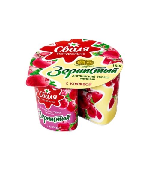 Svalia-Cottage-Cheese-with-Cranberries-7-Fat-150gN1 Svalia - Cottage Cheese with Cranberries 7% Fat 150g