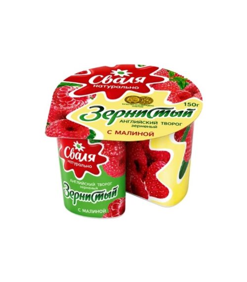 Svalia-Cottage-Cheese-with-Raspberries-7-Fat-150gN1 Svalia - Cottage Cheese with Raspberries 7% Fat 150g
