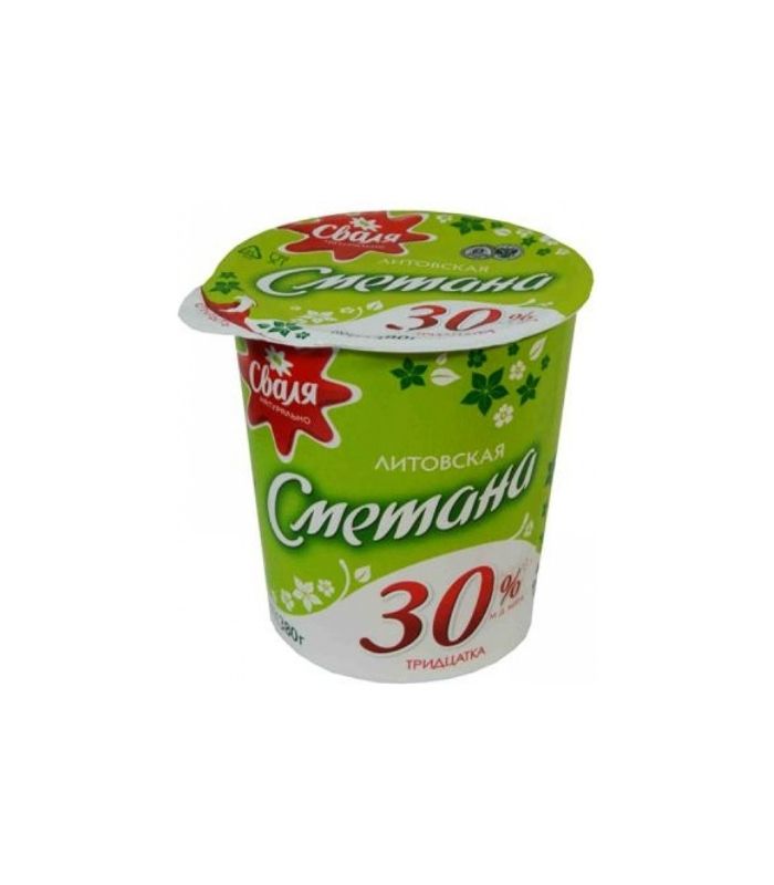 Svalia - Sour Cream 30% Fat 380g Luksiu Pienine - Zanavyku Fried Curd Cheese with Dried Truffles 230g