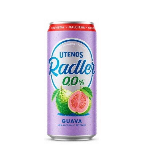 Utenos-Radler-Guava-00-0.5l-CanN1 Utenos - Radler Guava 0,0% 0.5l Can