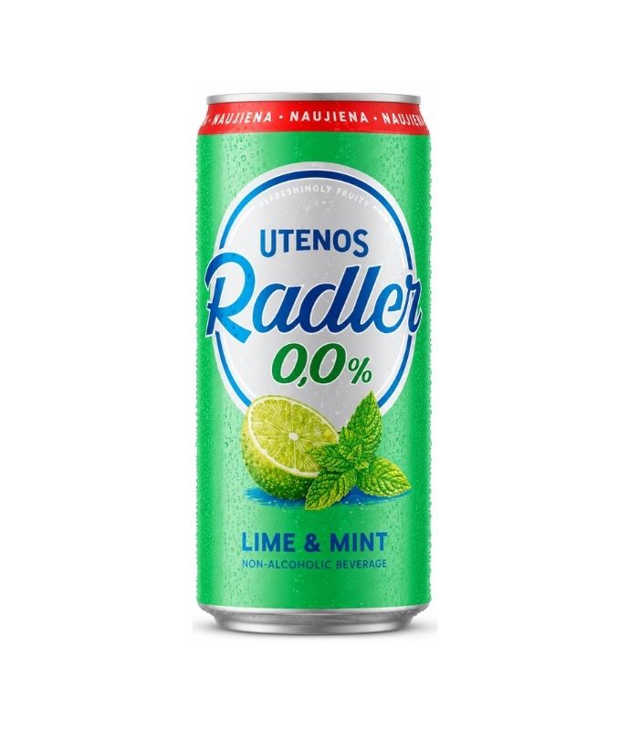 Utenos-Radler-Lime-Mint-Flavour-Drink-0.0-0.5l-CanN1 Volfas Engelman - Imperial Kvass 568ml