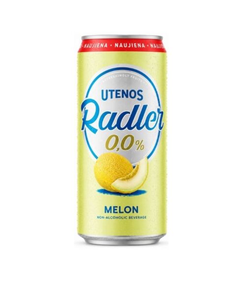 Utenos-Radler-Melon-Flavour-Drink-0.0-0.5l-CanN1 Utenos - Radler Melon Flavour Drink 0.0% 0.5l Can