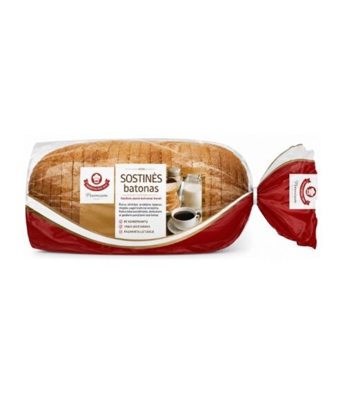 Vilniaus-Duona-Sostines-Premium-White-Baton-Bread-400gN1 Vilniaus Duona - Sostines Premium White Baton Bread 400g